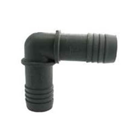 Boshart Industries 0.75 in. 90 deg Boshart Hose Elbow, Polyethylene - Gray 277939